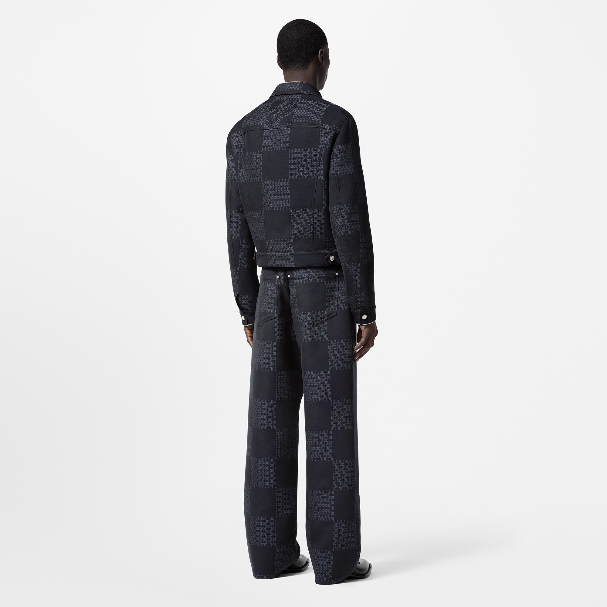 Damier Jacquard Wool Pants - Ready-to-Wear 1AFWQS | LOUIS VUITTON